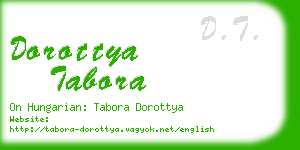 dorottya tabora business card